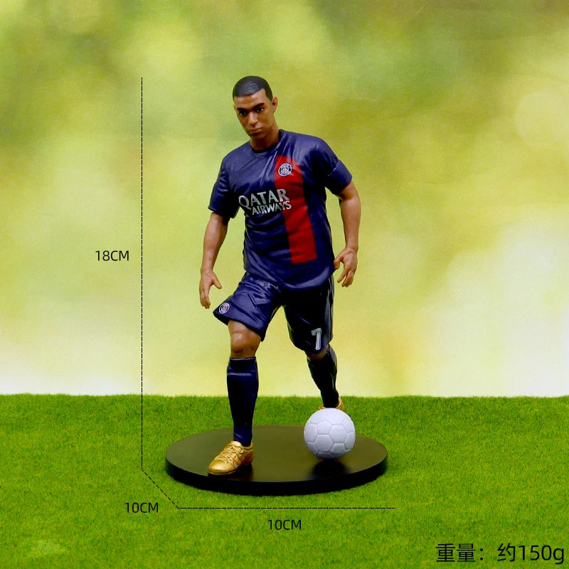 Gekürzte Version von Cristiano Ronaldo Messi MBappe Star Football Action Figures Sammelbare Fanartikel aus Madrid und Barcelona