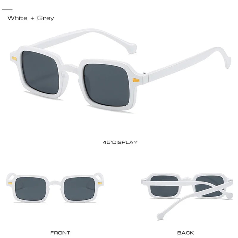 2024 Mode Vintage kleine quadratische Sonnenbrille für Frauen Damen Trendy