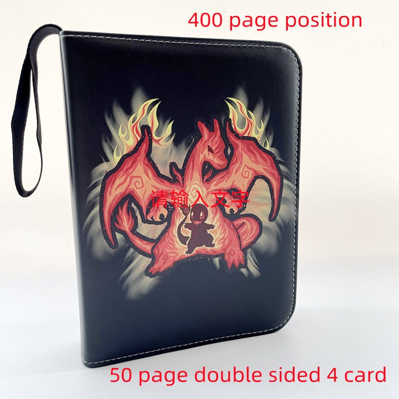 200-400 Pikachu Photo Album Notebook Pokemon Playing Cards Binder Cards Book Folder