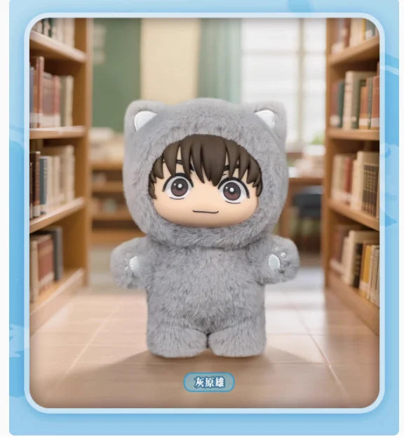 BANDAI Jujutsu Kaisen 2 Cat Ear Plushie Serie Blind Box Anime Figur 8-11cm Plüsch Modell für Raumdekoration und Sammlung Kinder Geschenk