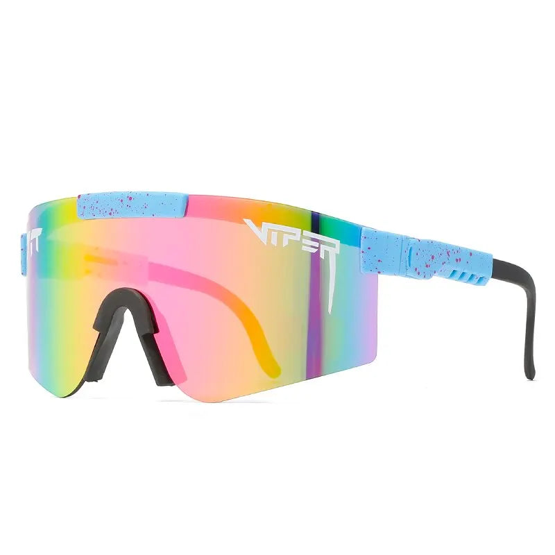 Männer und Frauen bunte reflektierende Sonnenbrille im Freien Radfahren Brillen Uv400 2023