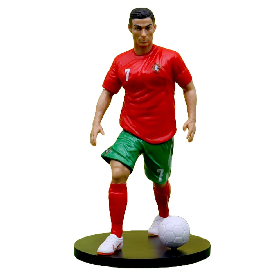 Gekürzte Version von Cristiano Ronaldo Messi MBappe Star Football Action Figures Sammelbare Fanartikel aus Madrid und Barcelona