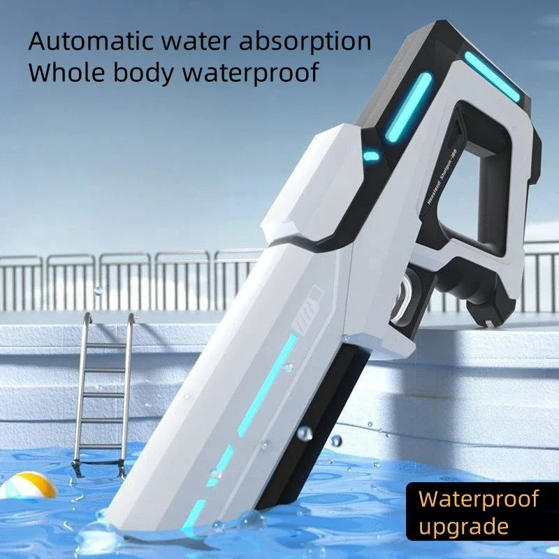 Automatic water-absorbing electric water gun, outdoor beach entertainment, water gun for adults and children