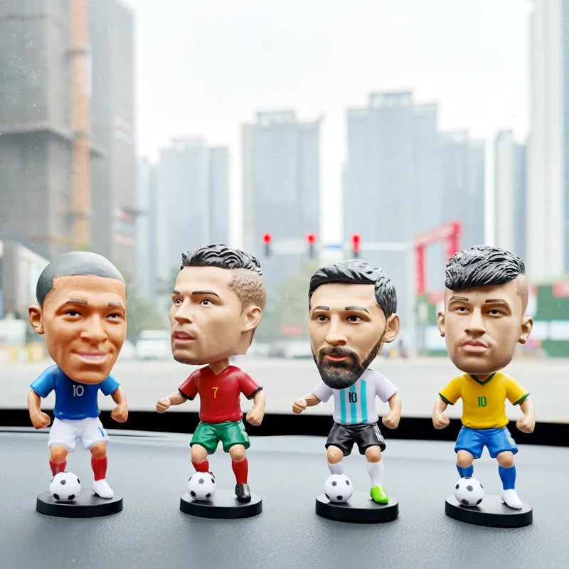 Fußballstar Puppe Auto Ornament gibt Jungen Geschenke c Ronaldo Stern Woche Charakter Neymar schüttelt seinen Kopf Puppe