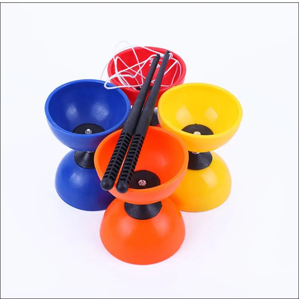 Sensorische Trainings geräte Leder chinesische Diabolo Schüssel Form verdicken chinesische Yo-Yo Soft Diabolo Spielzeug im Freien