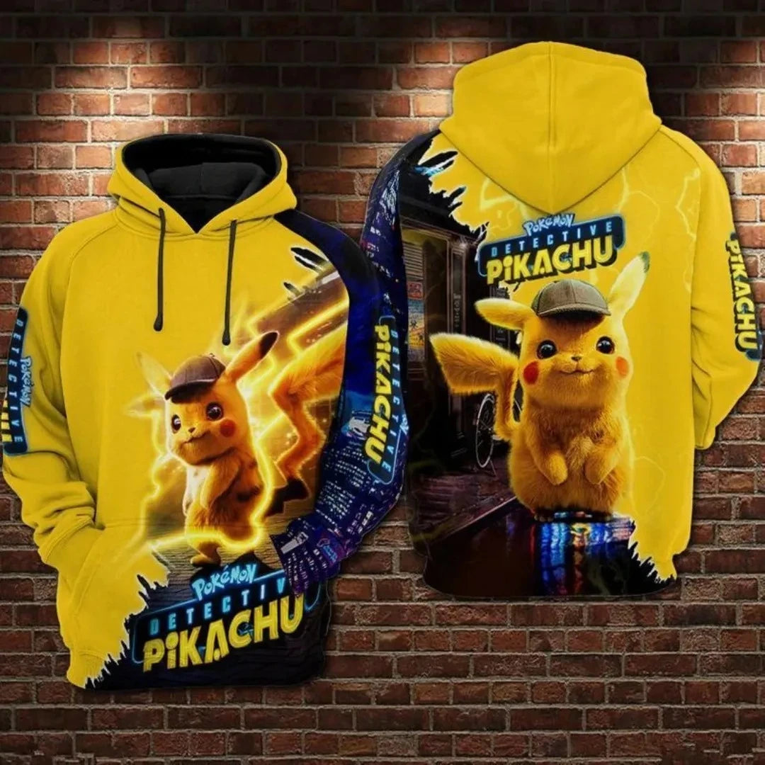 Neue pokémon pikachu 3d digital bedruckte Top Unisex Kapuze Mode trend ige lässige lang ärmel ige Pullover Sweatshirt Geburtstags geschenk