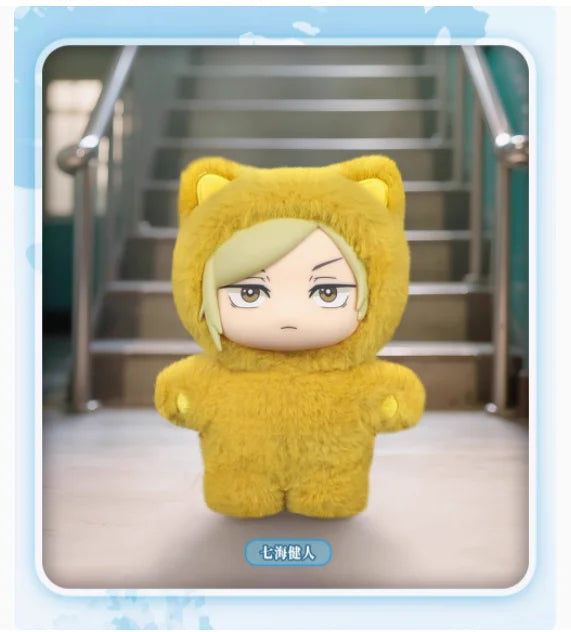 BANDAI Jujutsu Kaisen 2 Cat Ear Plushie Serie Blind Box Anime Figur 8-11cm Plüsch Modell für Raumdekoration und Sammlung Kinder Geschenk