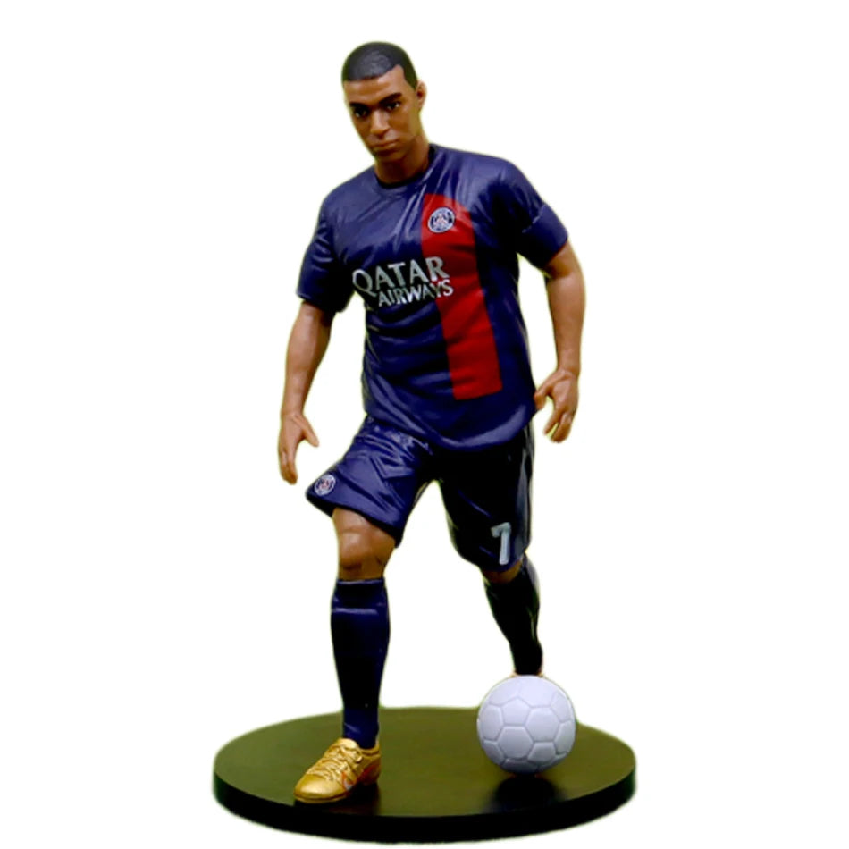 Gekürzte Version von Cristiano Ronaldo Messi MBappe Star Football Action Figures Sammelbare Fanartikel aus Madrid und Barcelona