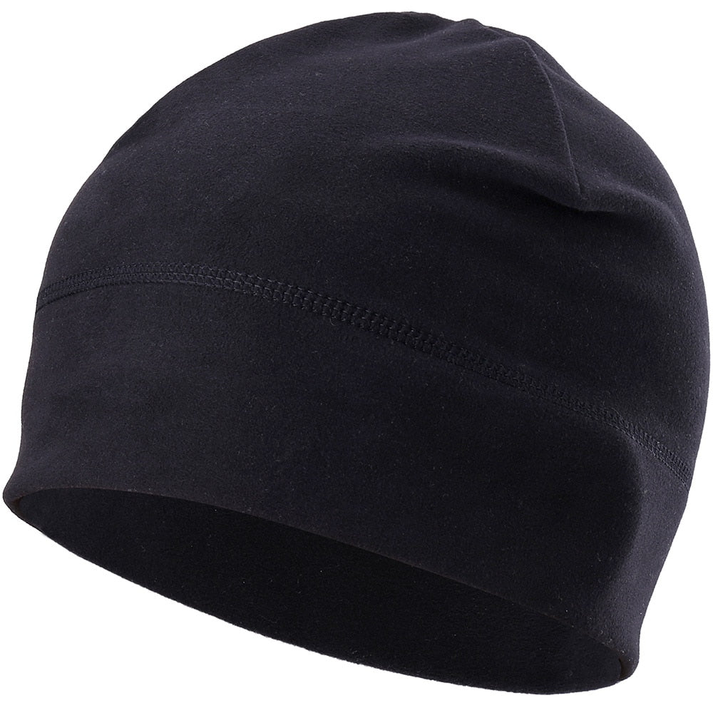 Winter Fleece Hats Bicycle Sport Tennis Fitness Windproof Cap Stretch Running