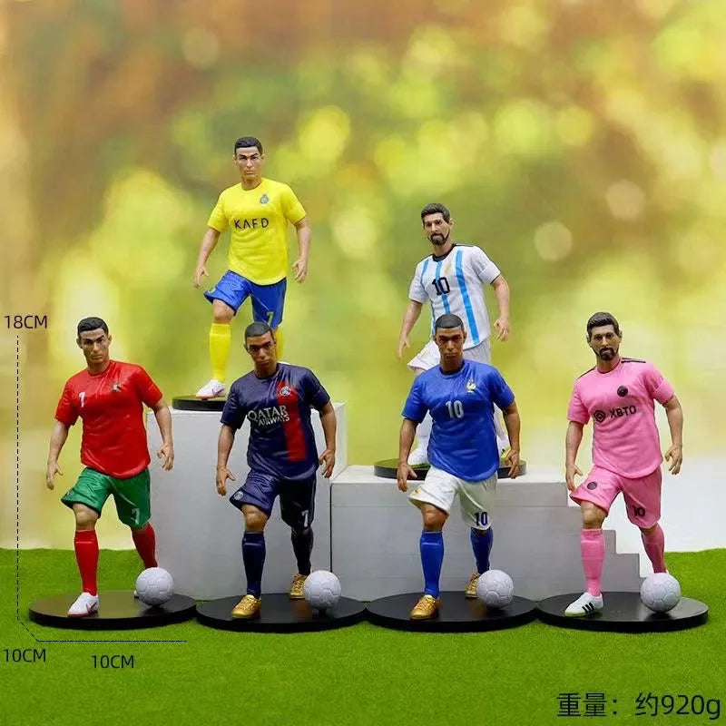 Gekürzte Version von Cristiano Ronaldo Messi MBappe Star Football Action Figures Sammelbare Fanartikel aus Madrid und Barcelona