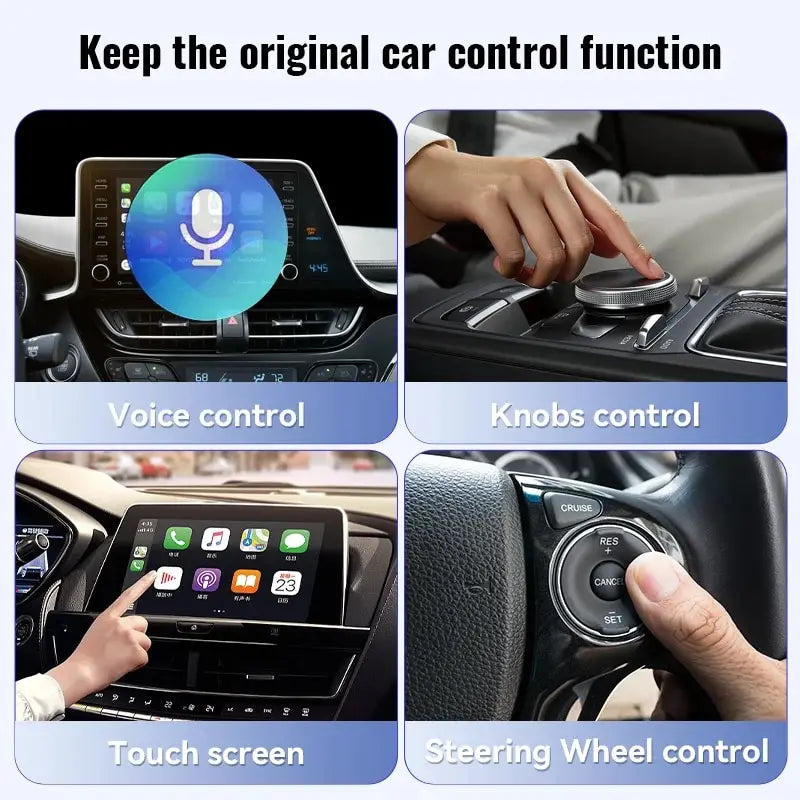 XUDA NEW Wireless CarPlay Android Auto Wireless Adapter Smart Mini Box Plug And Play WiFi Fast Connection Universal For Nissan