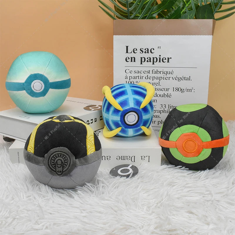 9 Stile Pokemon Plüschtier Poké Ball Ultra Master Ball Strange Ball Dusk Ball Beast Ball Hisuian Ultra Ball Weiche Stofftiere