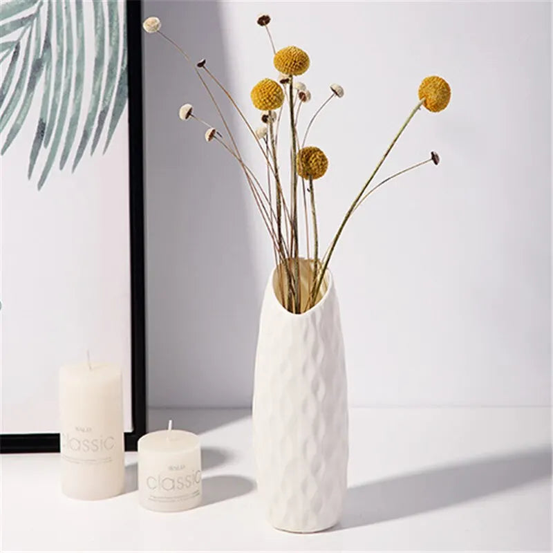 Vase nordique en plastique, petite bouteille de rangement Simple pour Pot de fleurs fraîches, 1 pièce