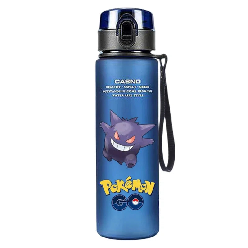 560ML Pokemon Anime Wasser Flasche Pikachu kawaii kinder Tragbare Kunststoff Wasser Glas Pokemon Erwachsene Hohe Kapazität Sport Wasser Tasse