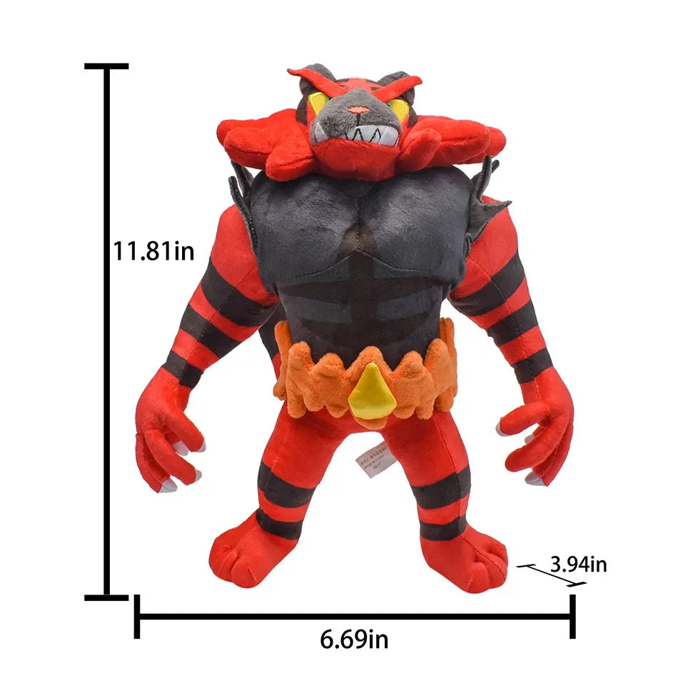 Pokemon Anime Figur Incineroar litten Plüschtiere weiche Stofftiere Cartoon Puppe Christmastoy Baby Kid Geschenk