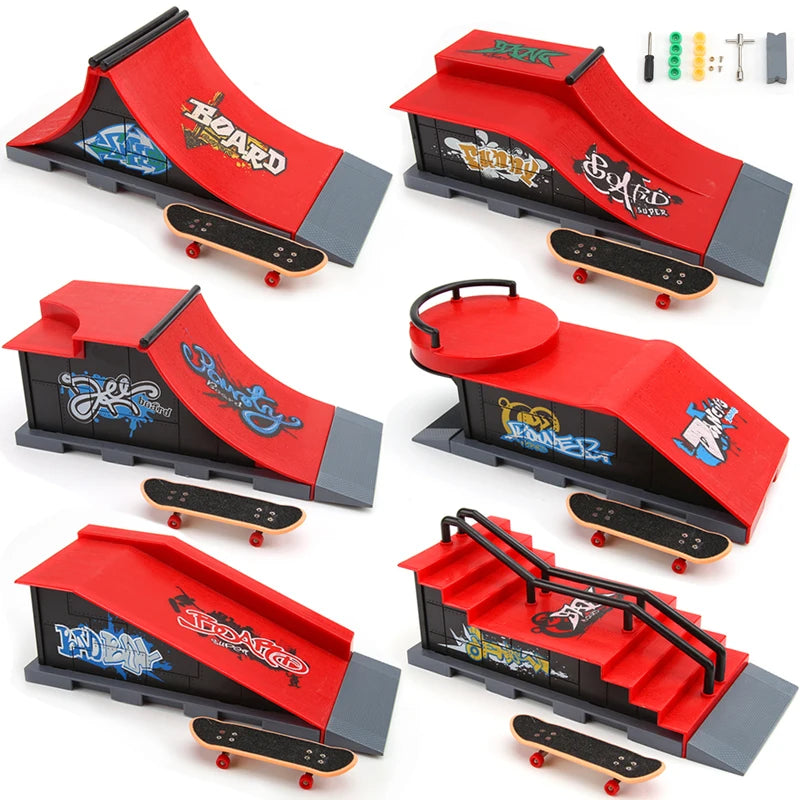 Profession elle Finger Skateboard DIY Skate Park Rampe Teile Tech Deck Szene veranstaltungs ort Kombination setzt Neuheit Spielzeug Geschenk