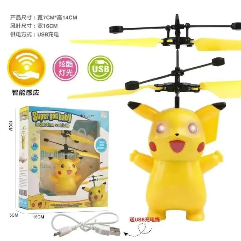 Pokemon Indoor Induktion Schweben Fliegende Spielzeuge Fernbedienung Lichter Kinder Geburtstag Geschenke Seltsame Spielzeuge Nette Spaß Anime Modelle