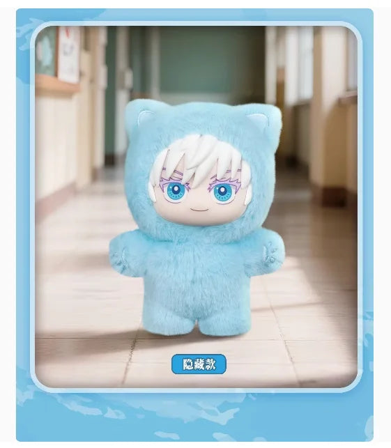 BANDAI Jujutsu Kaisen 2 Cat Ear Plushie Serie Blind Box Anime Figur 8-11cm Plüsch Modell für Raumdekoration und Sammlung Kinder Geschenk