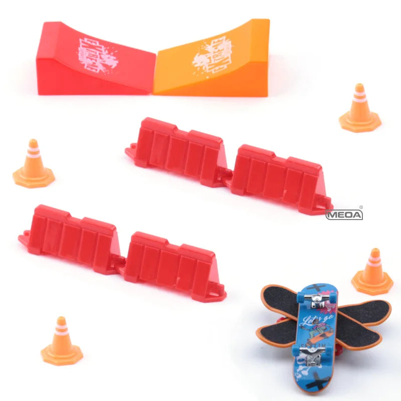 3 Stück matti erte Oberfläche Legierung Finger Skateboard Box Packag Kits Mini Sport hose Rampe Roller Road block Indoor Home Freizeit spielzeug