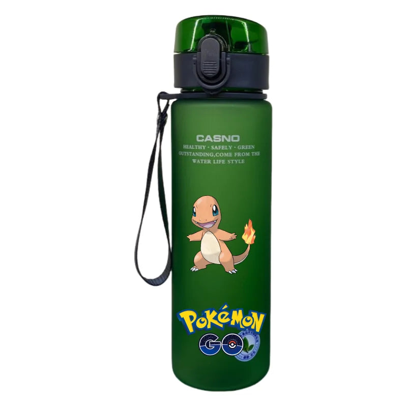 Pokemon Water Cup Pikachu Kids Portable Water Bottle Outdoor Sport Drink Plastic Container 560ml Anime Peripherals Cute Gifts