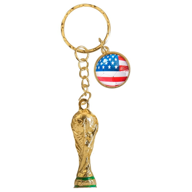 Qatar 2022 Football Flag Keychain