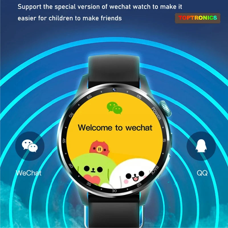4G Smart Watch Android Telefon Junge Mädchen Video Anruf Uhr Wifi Internet Google Maps