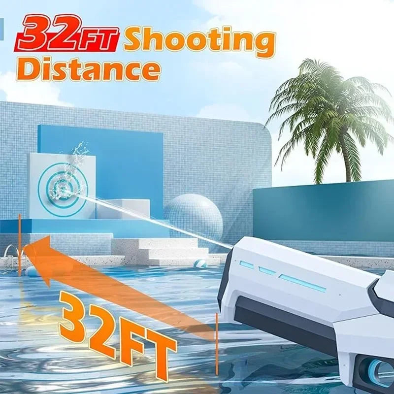 Automatic water-absorbing electric water gun, outdoor beach entertainment, water gun for adults and children