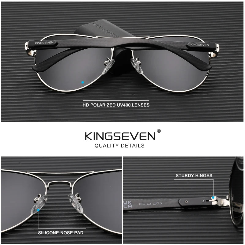 KINGSEVEN 2024 neues Design Pilot Sonnenbrille für Männer klassische Uv400 Schutz polarisieren Brillen Frauen HD Luxus Fahren Brillen