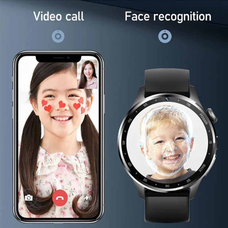 Montre connectée 4G, téléphone Android, pour garçon et fille, appel vidéo, Wifi, Internet, Google Maps