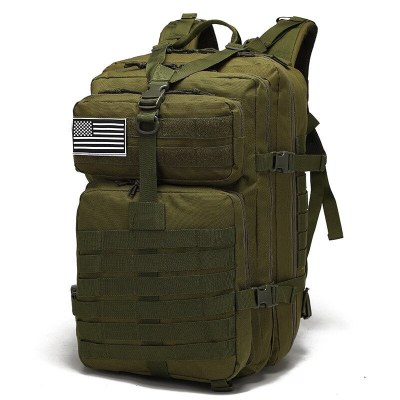 Sac à dos de randonnée pour hommes, grande capacité, tactique militaire, Camouflage militaire, voyage, randonnée en plein air