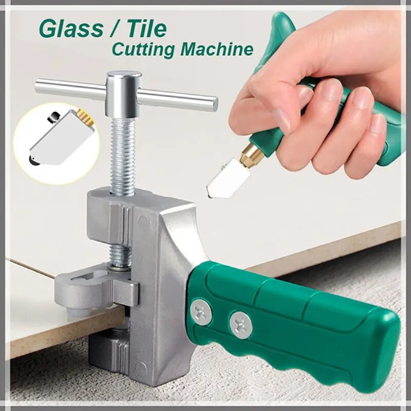 Portable Glass Cutter Wheel Spreader Opener Breaker Handle Tile Cutter Mirror Quick Opening Set Construction Tools