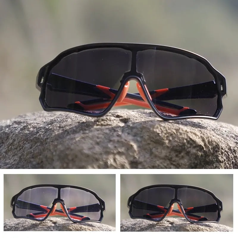 ROCKBROS Photochromic Fahrradbrille Fahrrad UV400 Sport Sonnenbrille für Männer Frauen