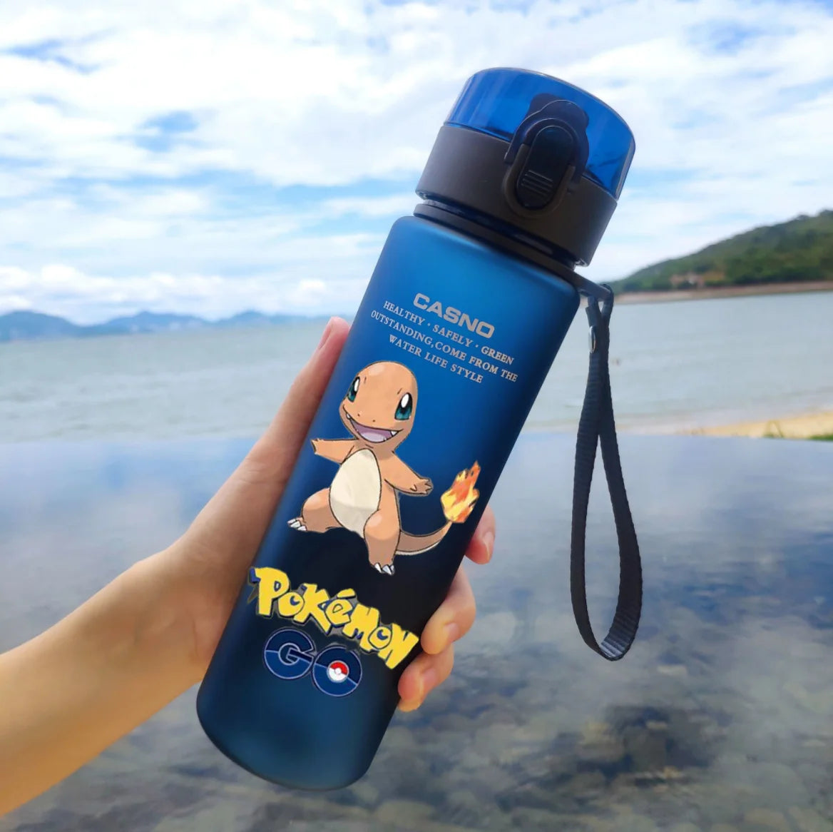 560ML Pokemon Anime Wasser Flasche Pikachu kawaii kinder Tragbare Kunststoff Wasser Glas Pokemon Erwachsene Hohe Kapazität Sport Wasser Tasse