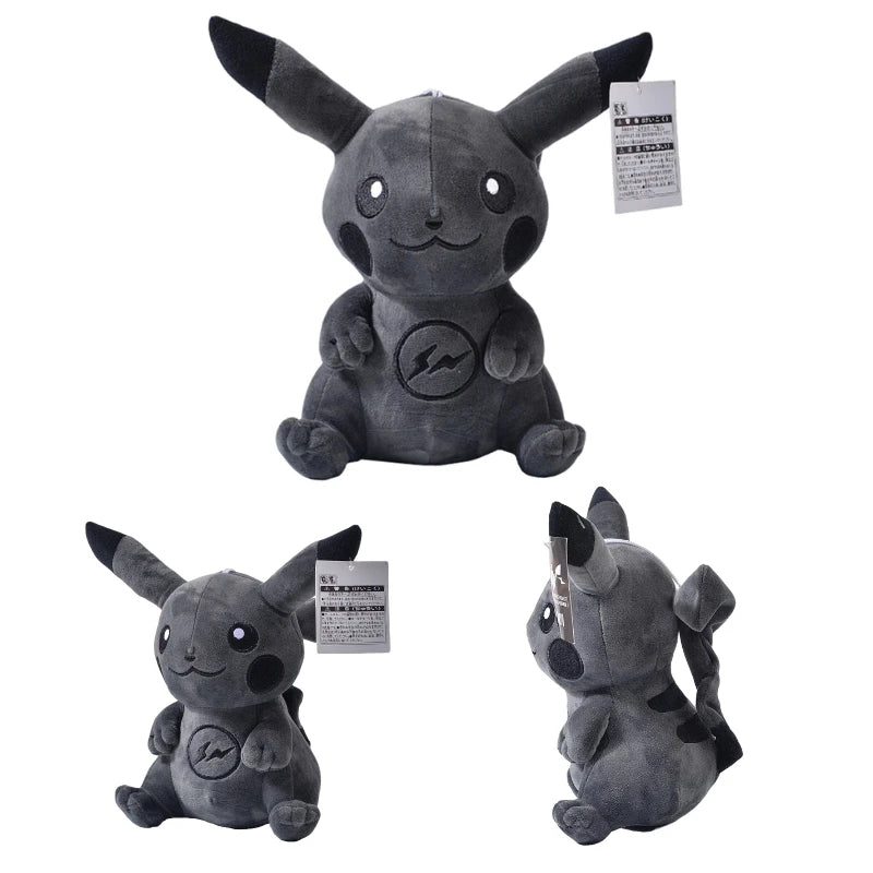 2024 offre spéciale 20cm couleur Pokemon mignon figurines d'animaux de compagnie Pikachu dessin animé noir Pikachu jouets en peluche Pokémon Anime