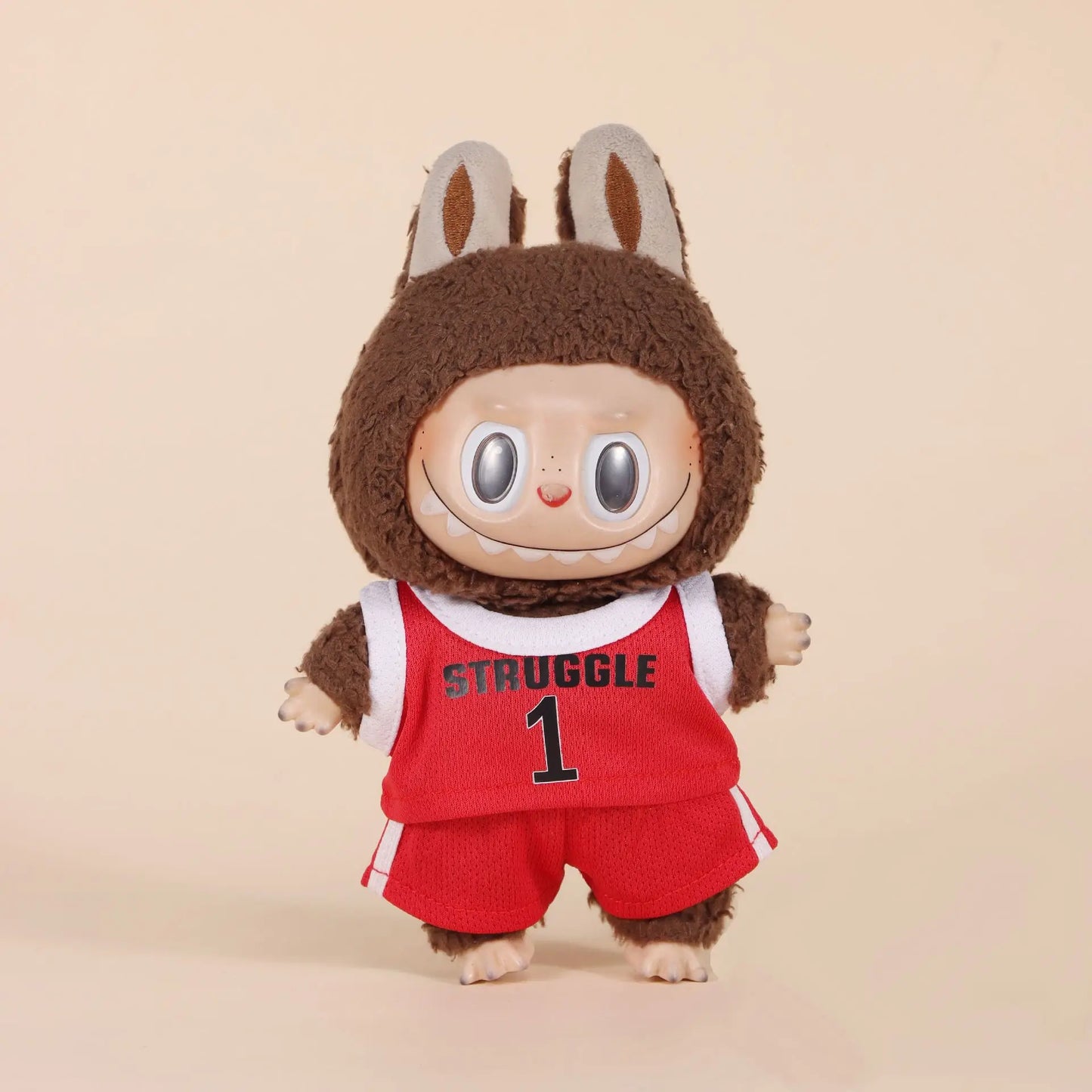 17cm Labubu Basketball Puppe Kleidung Set Niedliche handgemachte Puppe Dekoration Unisex pädagogische Kleidung Geschenk für Fans