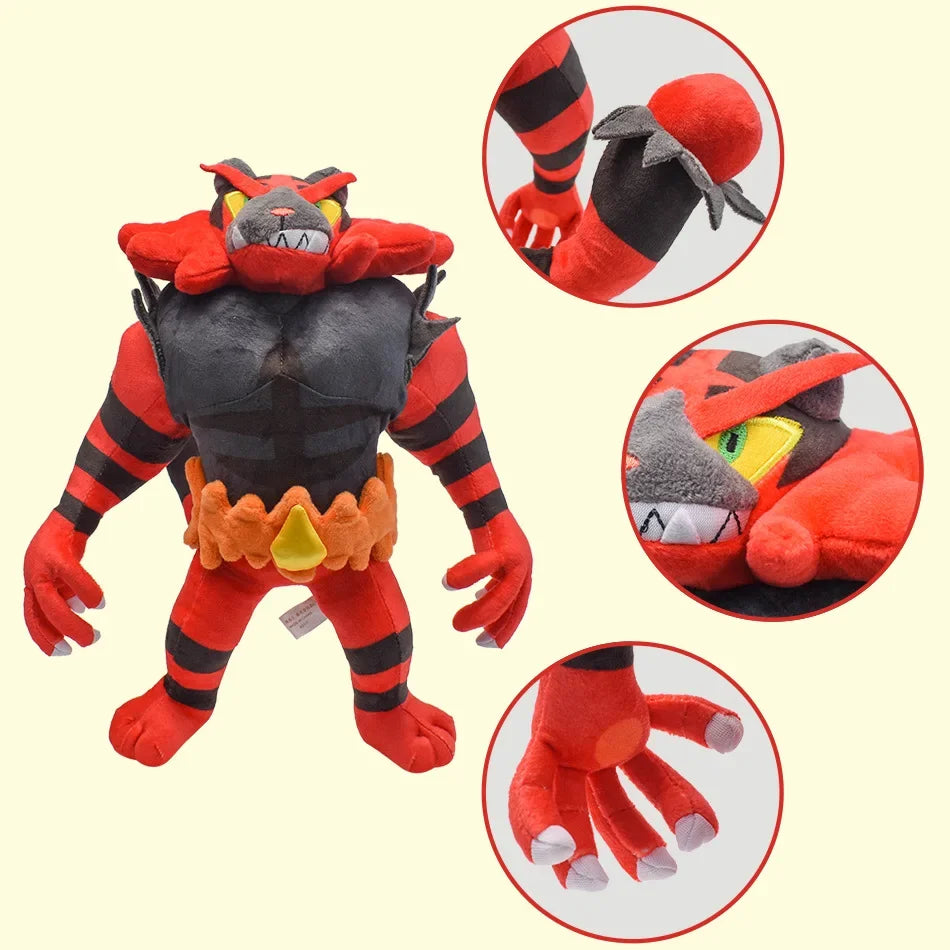 Pokemon Anime Figur Incineroar litten Plüschtiere weiche Stofftiere Cartoon Puppe Christmastoy Baby Kid Geschenk