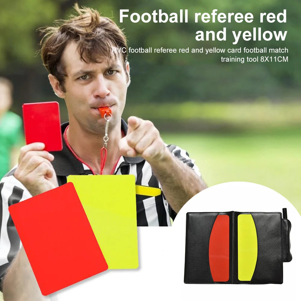 Fußball Fußball-Schiedsrichter-Karte Set Fußball rote und gelbe Karte