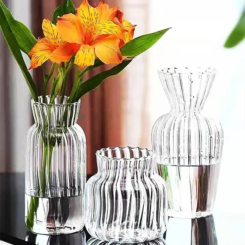 1pc Nordic Creative Transparent Vases for Plants Bottle Flowerpot Hydroponic