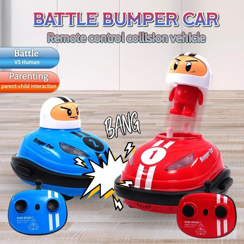 Jouet RC 2.4g Super Battle pare-chocs voiture Pop-up poupée Crash rebond éjection lumière enfants télécommande jouet cadeau pour les parents