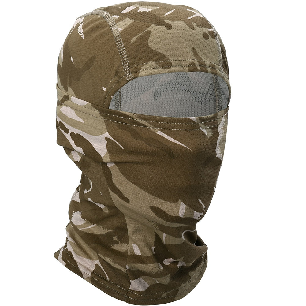 Multicam Camouflage Balaclava Full Face Mask Tactical Airsoft Cap Men