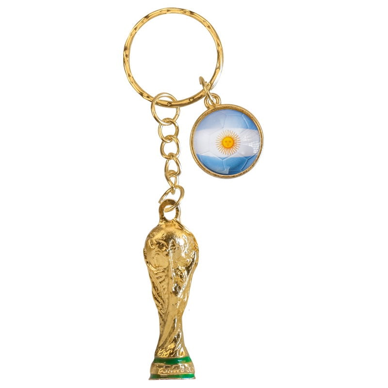 Qatar 2022 Football Flag Keychain