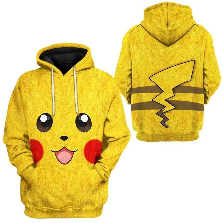 Neue pokémon pikachu 3d digital bedruckte Top Unisex Kapuze Mode trend ige lässige lang ärmel ige Pullover Sweatshirt Geburtstags geschenk