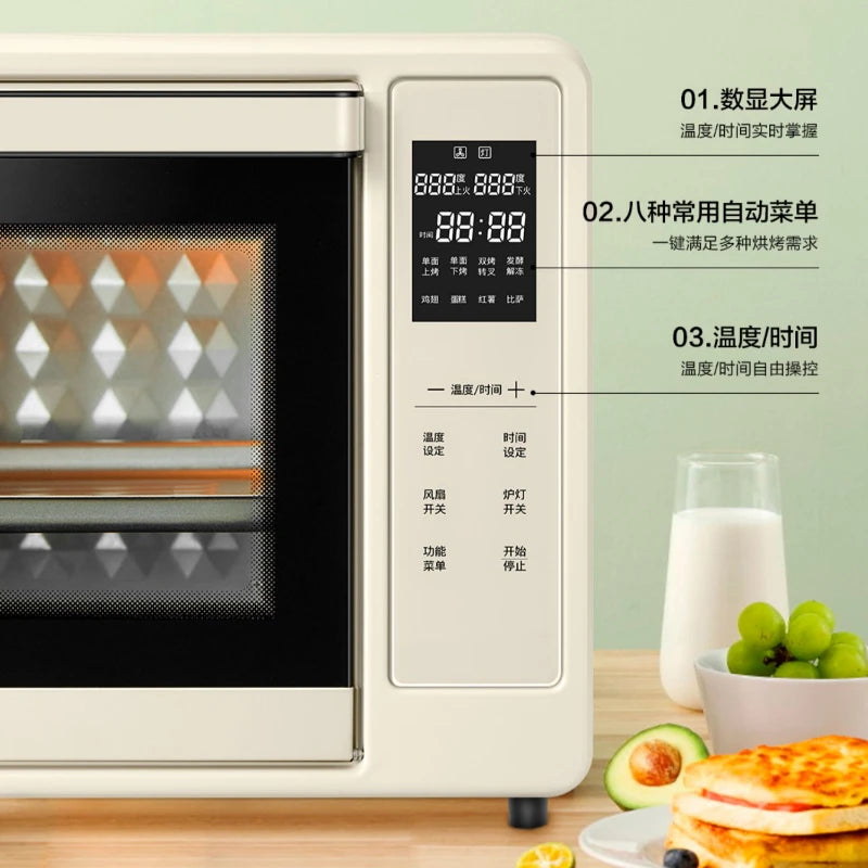 Oven Baking Home Small Multifunctional Temperature Control Automatic 30L Electric Oven Kitchen Accessories