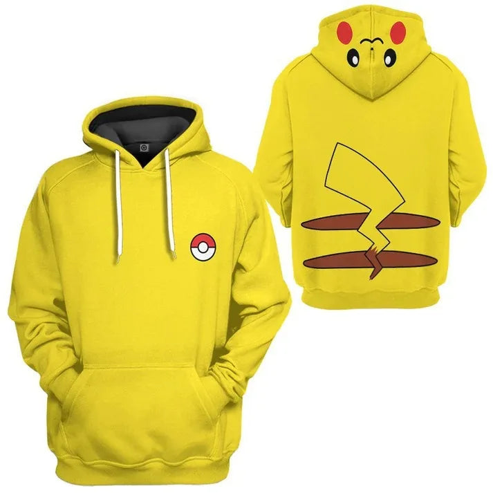 Neue pokémon pikachu 3d digital bedruckte Top Unisex Kapuze Mode trend ige lässige lang ärmel ige Pullover Sweatshirt Geburtstags geschenk