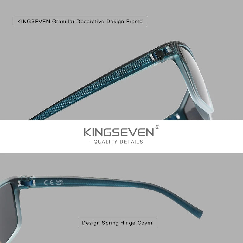 KINGSEVEN Gradation Design Sonnenbrille für Männer Frauen HD Polarisierte UV400 Brille Fahren Hochwertige Anti-Rutsch Sportbrille