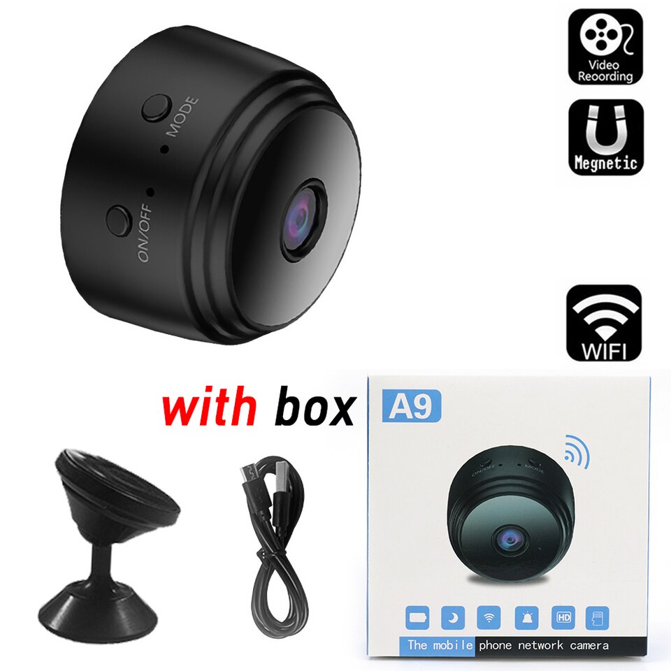 Nouvelle mini caméra espion Wifi avec flux audio et vidéo en direct, application mobile sans fil