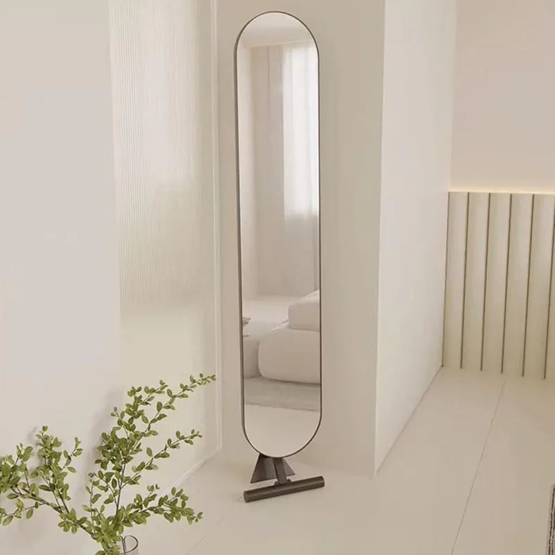 Ganzkörperdekorationsspiegel Stehender Boden Ästhetisches Wohnzimmer Große Moderne Spiegel