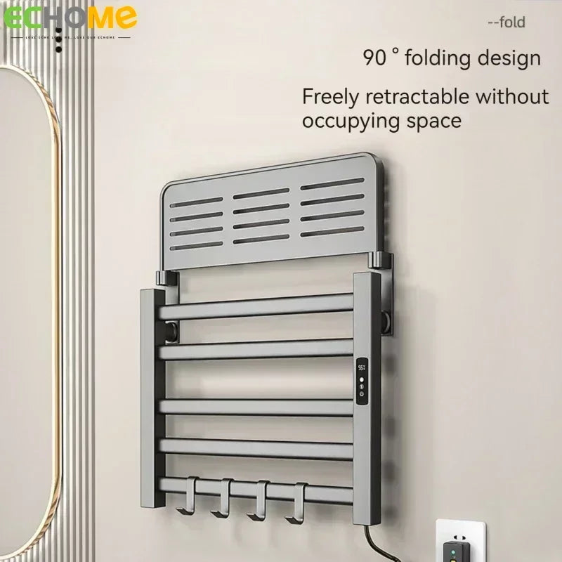 Intelligent electric heated towel rail Wifi bathroom sterilization towel dry