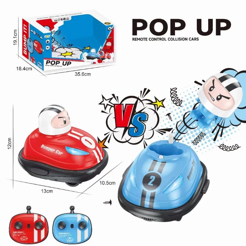 Jouet RC 2.4g Super Battle pare-chocs voiture Pop-up poupée Crash rebond éjection lumière enfants télécommande jouet cadeau pour les parents