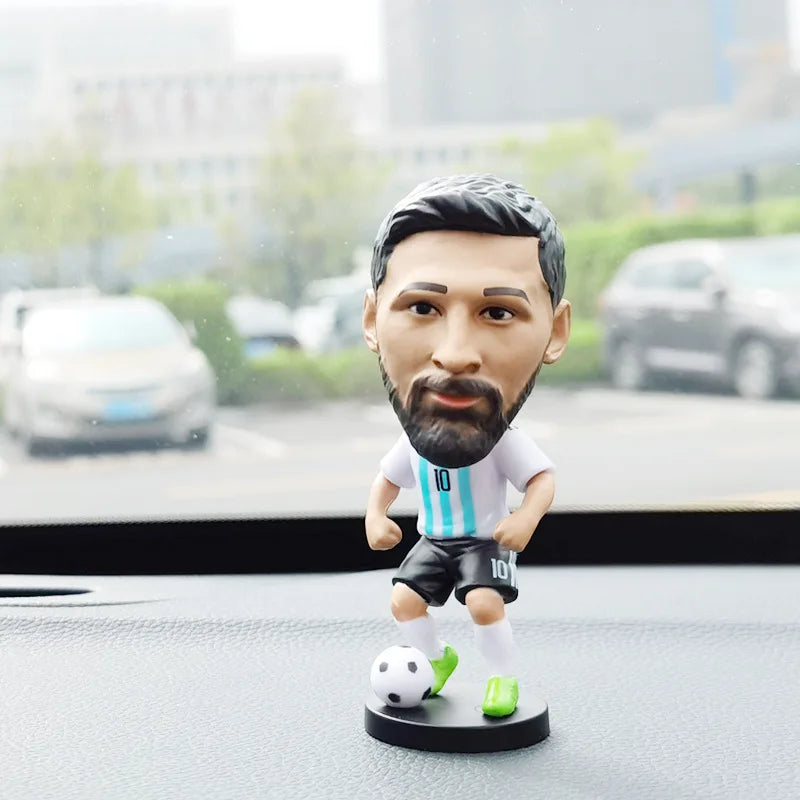 Fußballstar Puppe Auto Ornament gibt Jungen Geschenke c Ronaldo Stern Woche Charakter Neymar schüttelt seinen Kopf Puppe